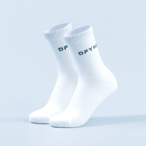 Calcetines DFYNE Revive Crew Mujer Blancas | 326408UTF