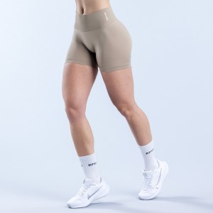 Shorts DFYNE Defy 4.5" Mujer Beige | 981075GJR