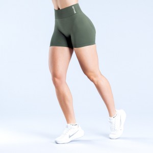 Shorts DFYNE Dynamic 4.5" Mujer Verde Oliva | 397561CBY