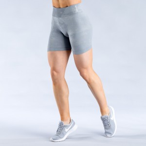 Shorts DFYNE Dynamic Mist 4.5" Mujer Gris Claro Blancas | 821367XUJ