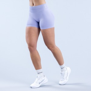 Shorts DFYNE Impact 4.5" Mujer Moradas | 230591OMU