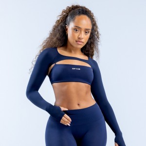 Shrug DFYNE Defy Long Sleeve Mujer Azul Marino | 502489MER