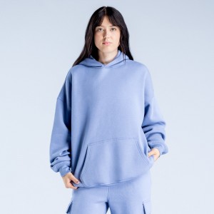 Sudadera con Capucha DFYNE Lanyi Edit Oversized Mujer Azules | 726594XKS