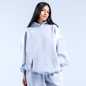 Sudadera con Capucha DFYNE Revive Heavy Weight Mujer Gris | 608175QEN