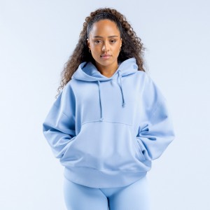 Sudadera con Capucha DFYNE Signature Mujer Azules | 726083POJ