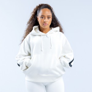 Sudadera con Capucha DFYNE Signature Mujer Blancas | 237814DXU