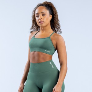 Sujetador Deportivo DFYNE Dynamic Backless Mujer Verde | 632714OYM