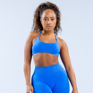 Sujetador Deportivo DFYNE Dynamic Twist Back Mujer Azules | 231586XAL