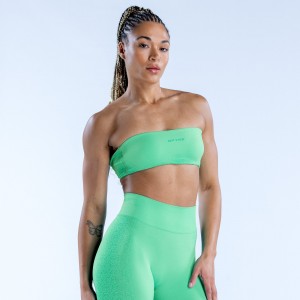 Sujetador Deportivo DFYNE Ignite Bandeau Mujer Verde Menta | 293105PDO