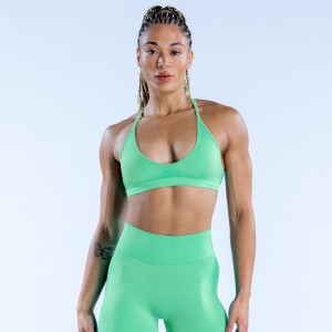 Sujetador Deportivo DFYNE Ignite Cross Back Mujer Verde Menta | 371025YUH