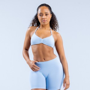 Sujetador Deportivo DFYNE Impact Strappy Mujer Azules | 346871CSH