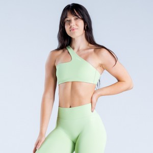 Sujetador Deportivo DFYNE Lanyi Edit One Shoulder Mujer Verde | 596041MGP