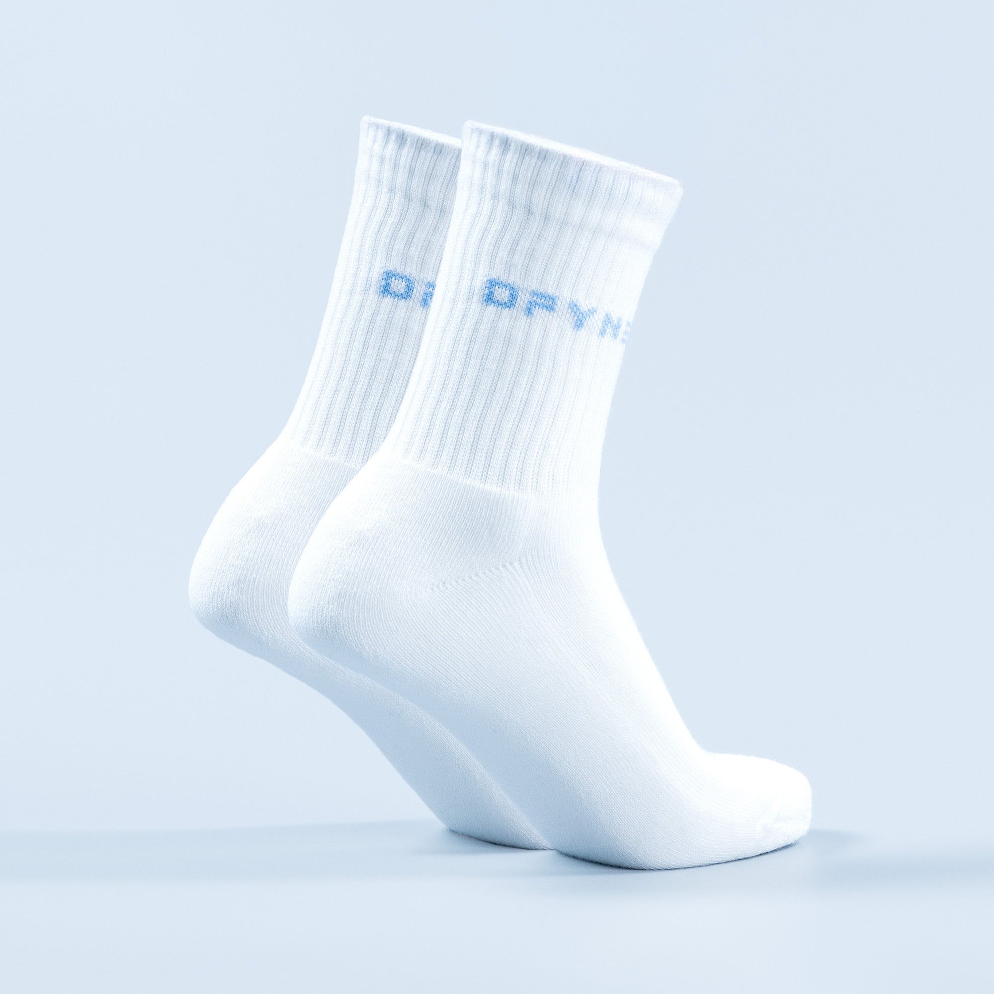 Calcetines DFYNE Revive Crew Mujer Blancas Azules | 237190RHN