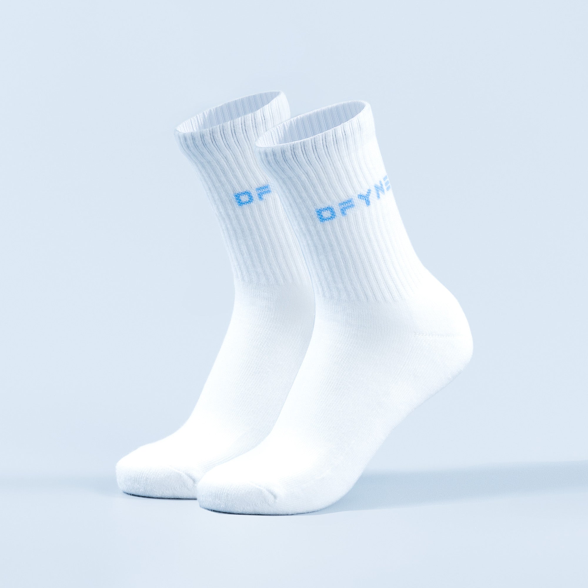 Calcetines DFYNE Revive Crew Mujer Blancas Azules | 237190RHN