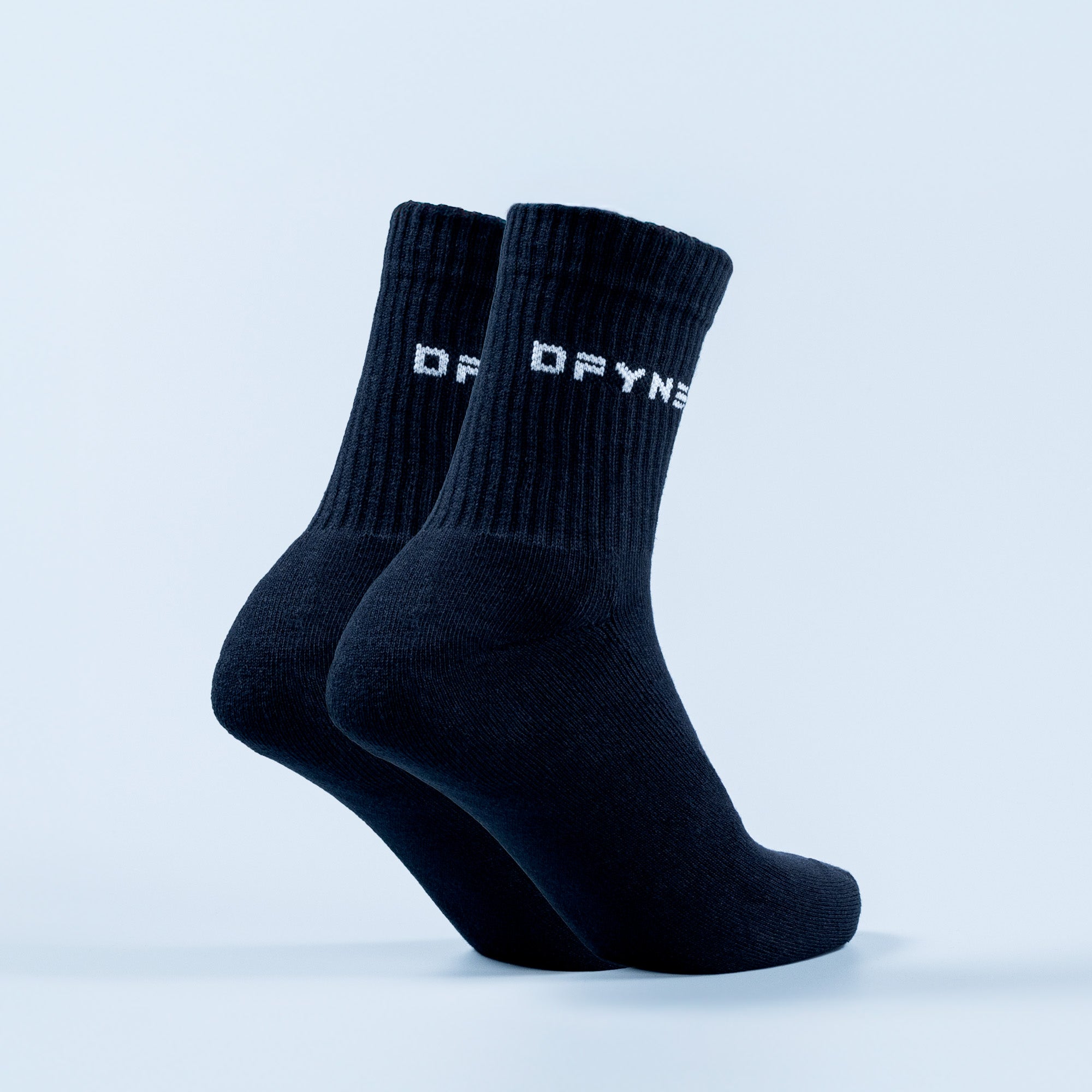 Calcetines DFYNE Revive Crew Mujer Negras Blancas | 018754IQE