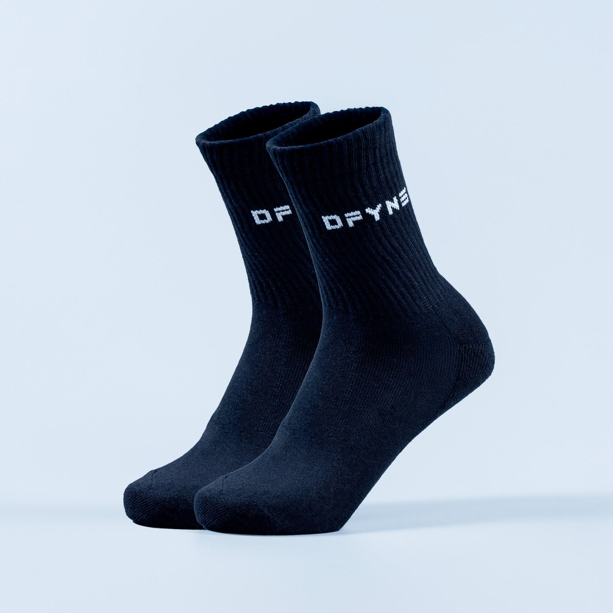 Calcetines DFYNE Revive Crew Mujer Negras Blancas | 018754IQE