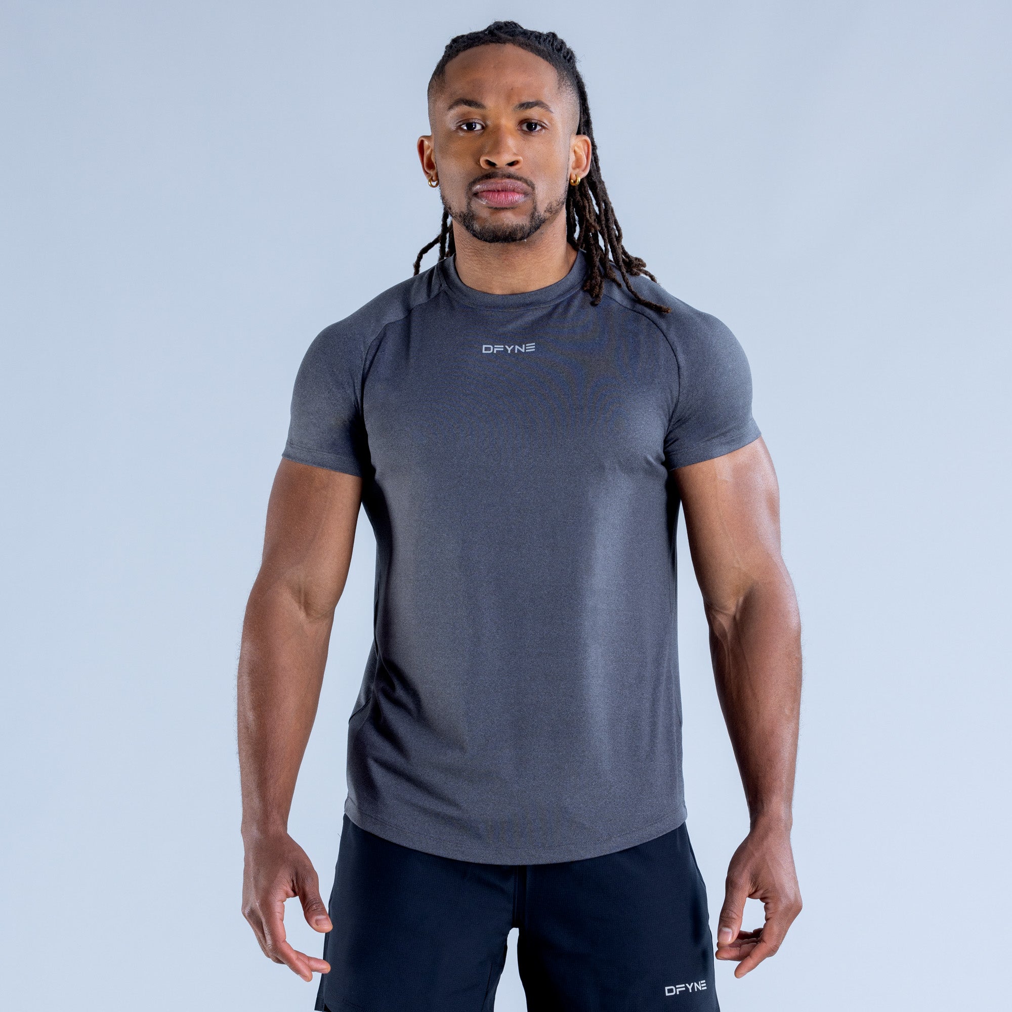 Camiseta DFYNE Stealth Training Hombre Negras | 649825VYQ