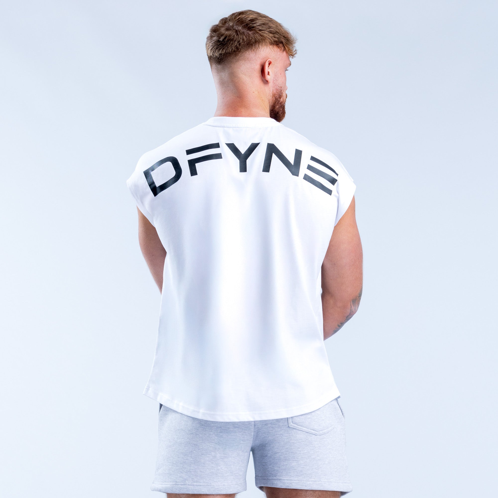 Camiseta sin Manga DFYNE Signature Hombre Blancas | 673102DVG