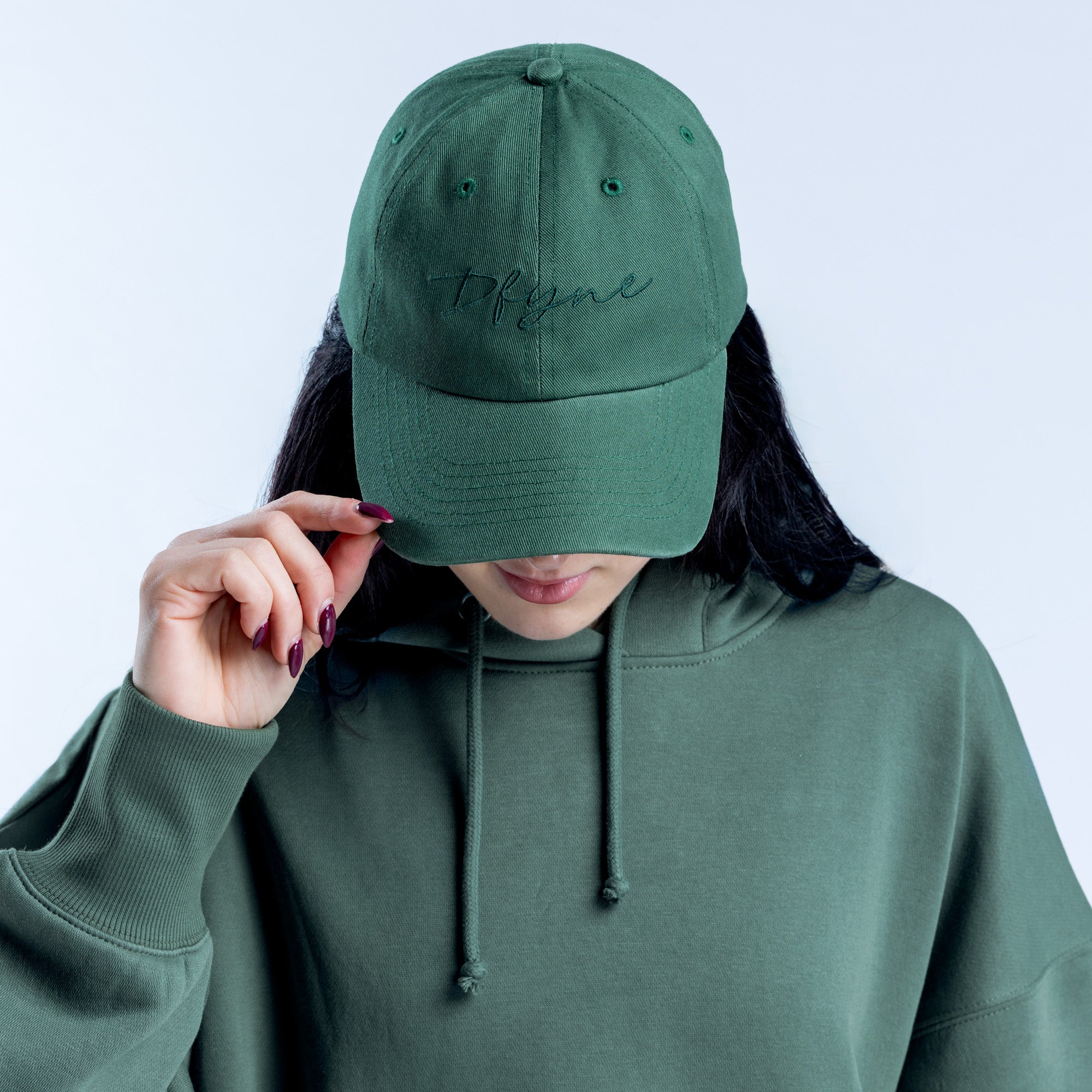 Gorra DFYNE Script Mujer Verde | 105946QIF