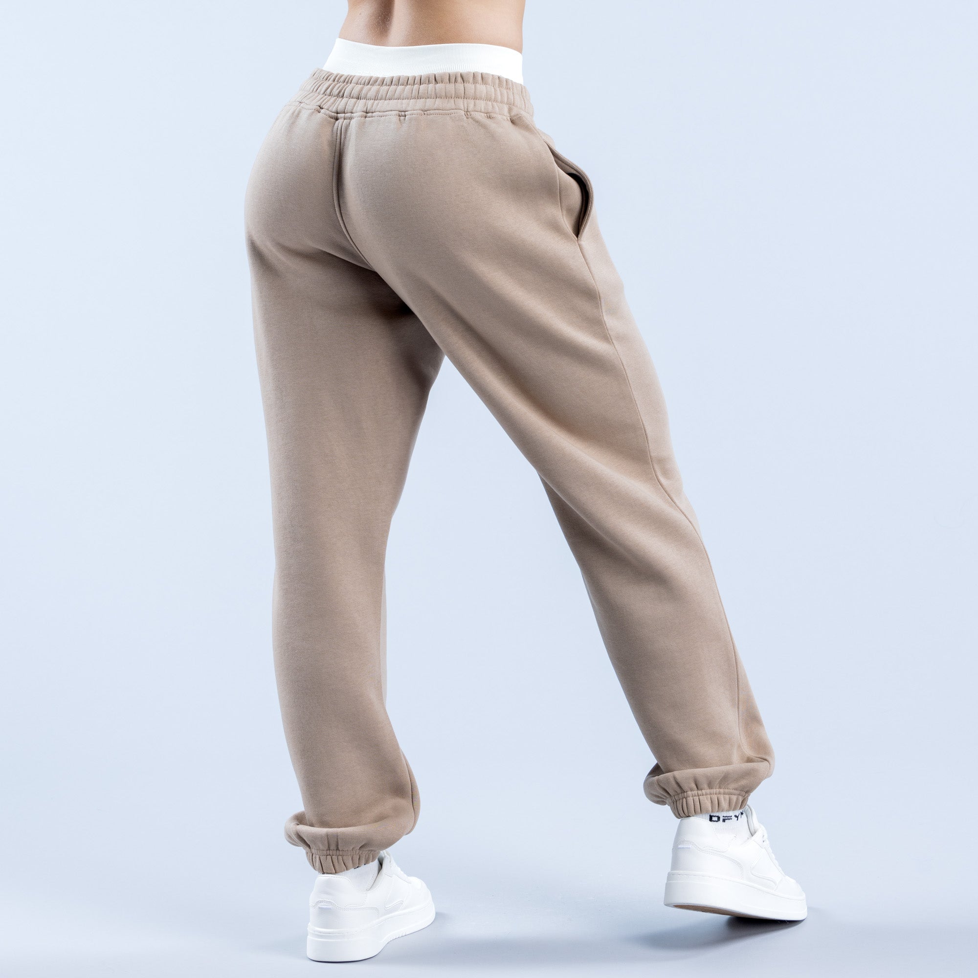 Pantalon Jogger DFYNE Revive Heavy Weight Mujer Beige | 861705WZI