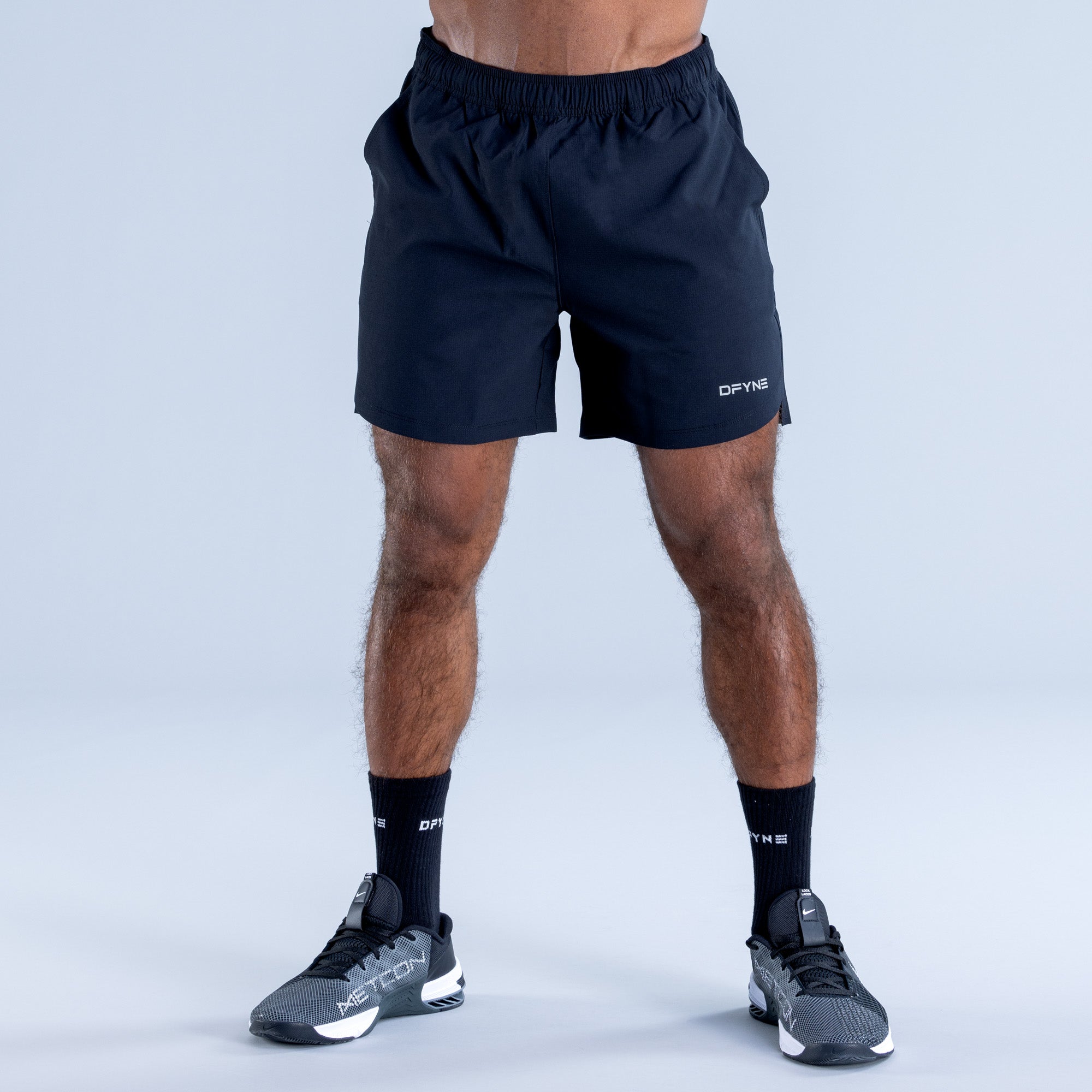 Shorts DFYNE Stealth Training Hombre Negras | 482570KLO