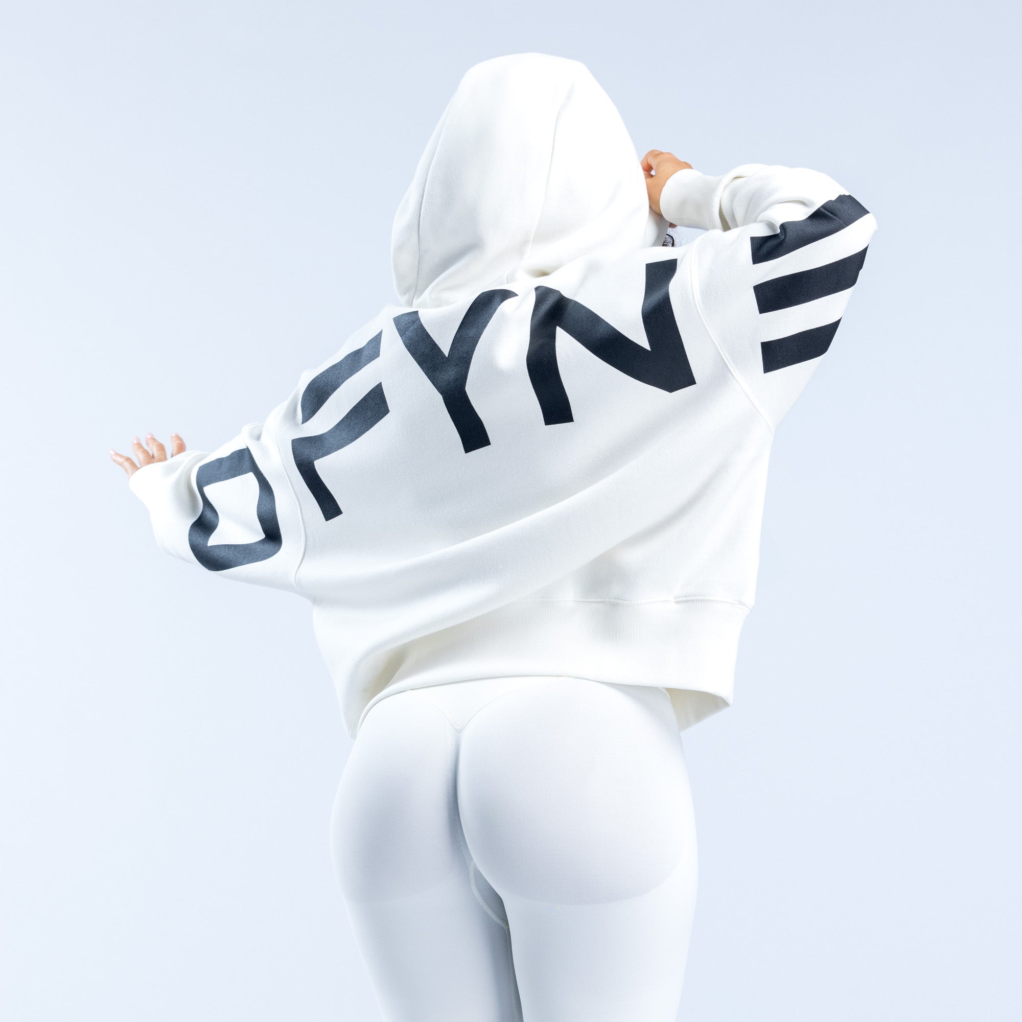 Sudadera con Capucha DFYNE Signature Mujer Blancas | 237814DXU