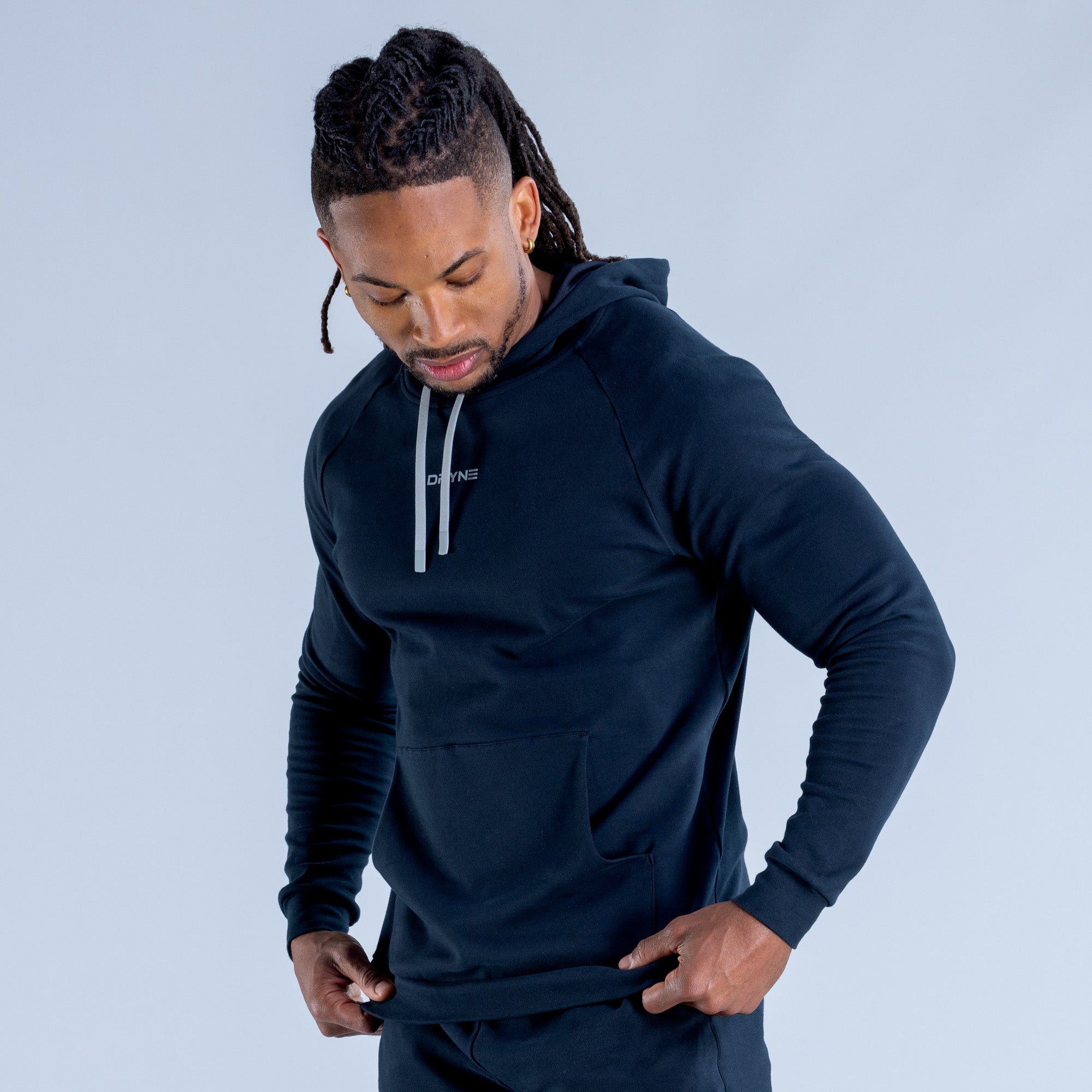 Sudadera con Capucha DFYNE Stealth Midweight Hombre Negras | 968521AWO