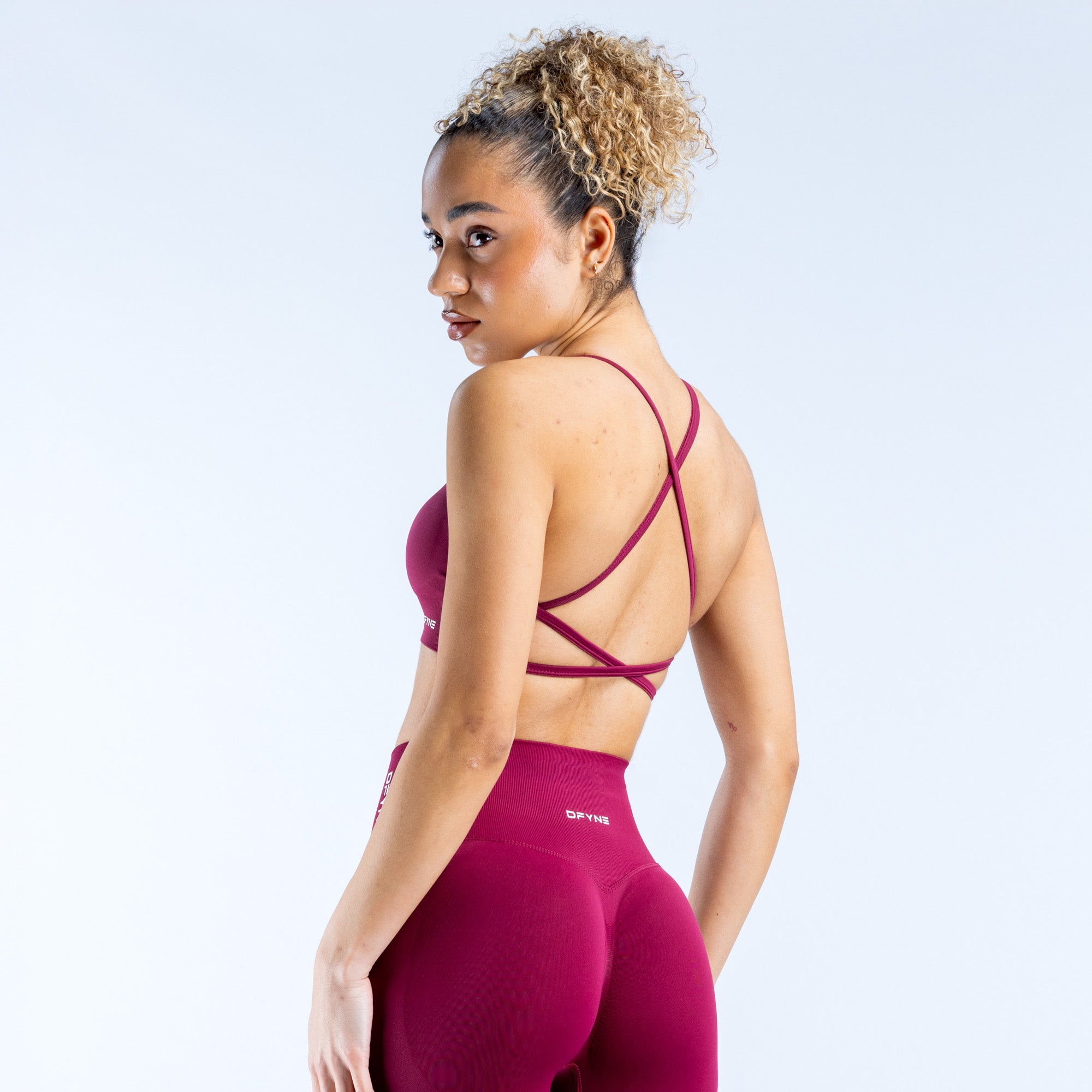 Sujetador Deportivo DFYNE Dynamic Backless Mujer Fucsia | 985137FCM