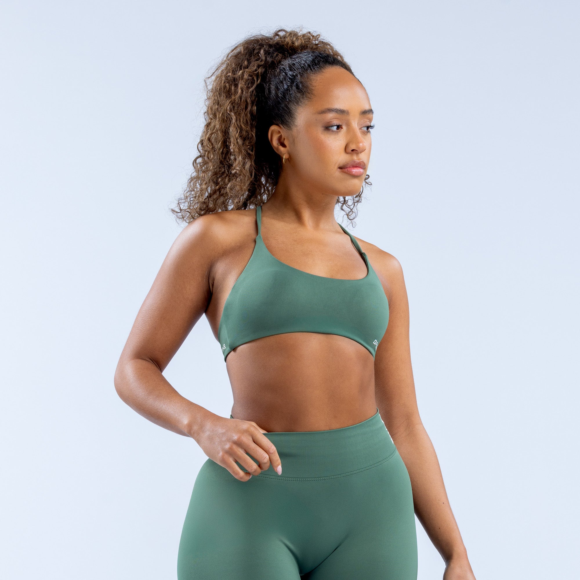 Sujetador Deportivo DFYNE Dynamic Twist Back Mujer Verde | 179684IMJ