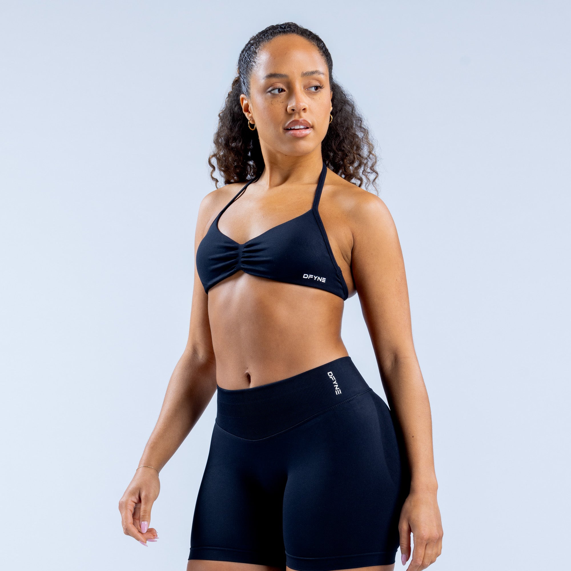 Sujetador Deportivo DFYNE Impact Strappy Mujer Negras | 029813HFG