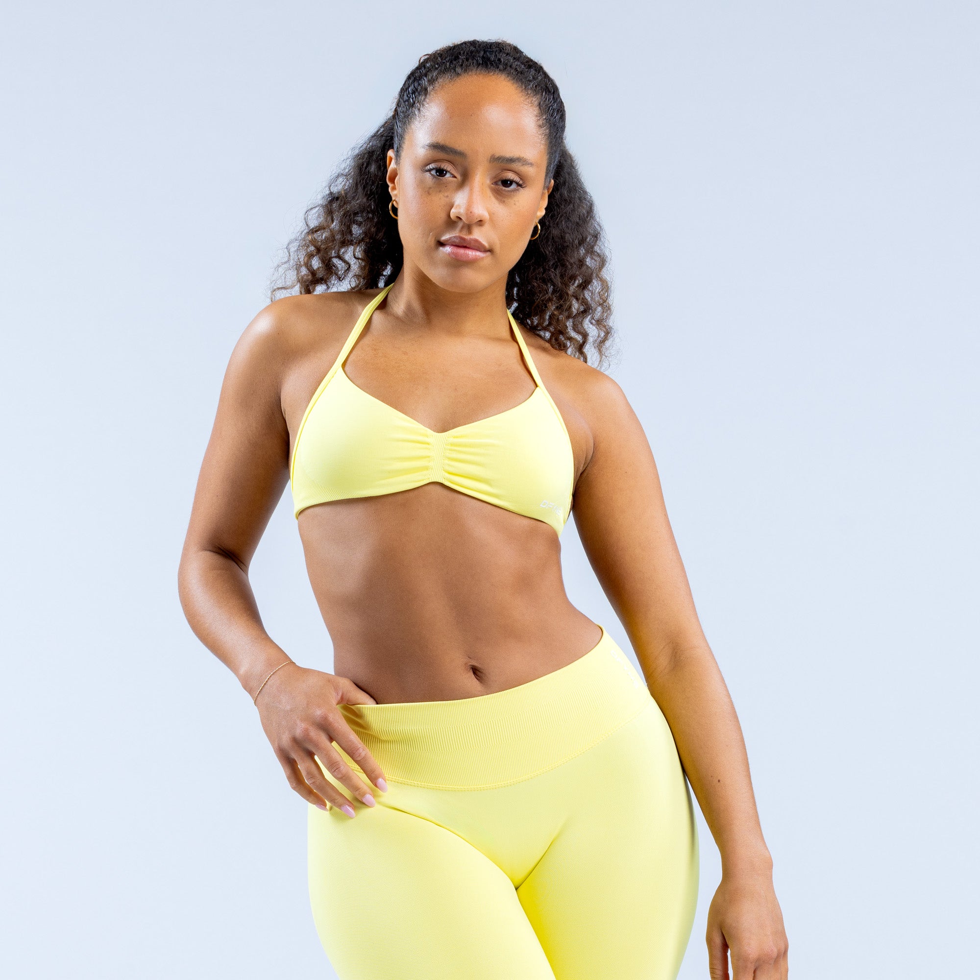 Sujetador Deportivo DFYNE Impact Strappy Mujer Amarillo | 915082KLQ