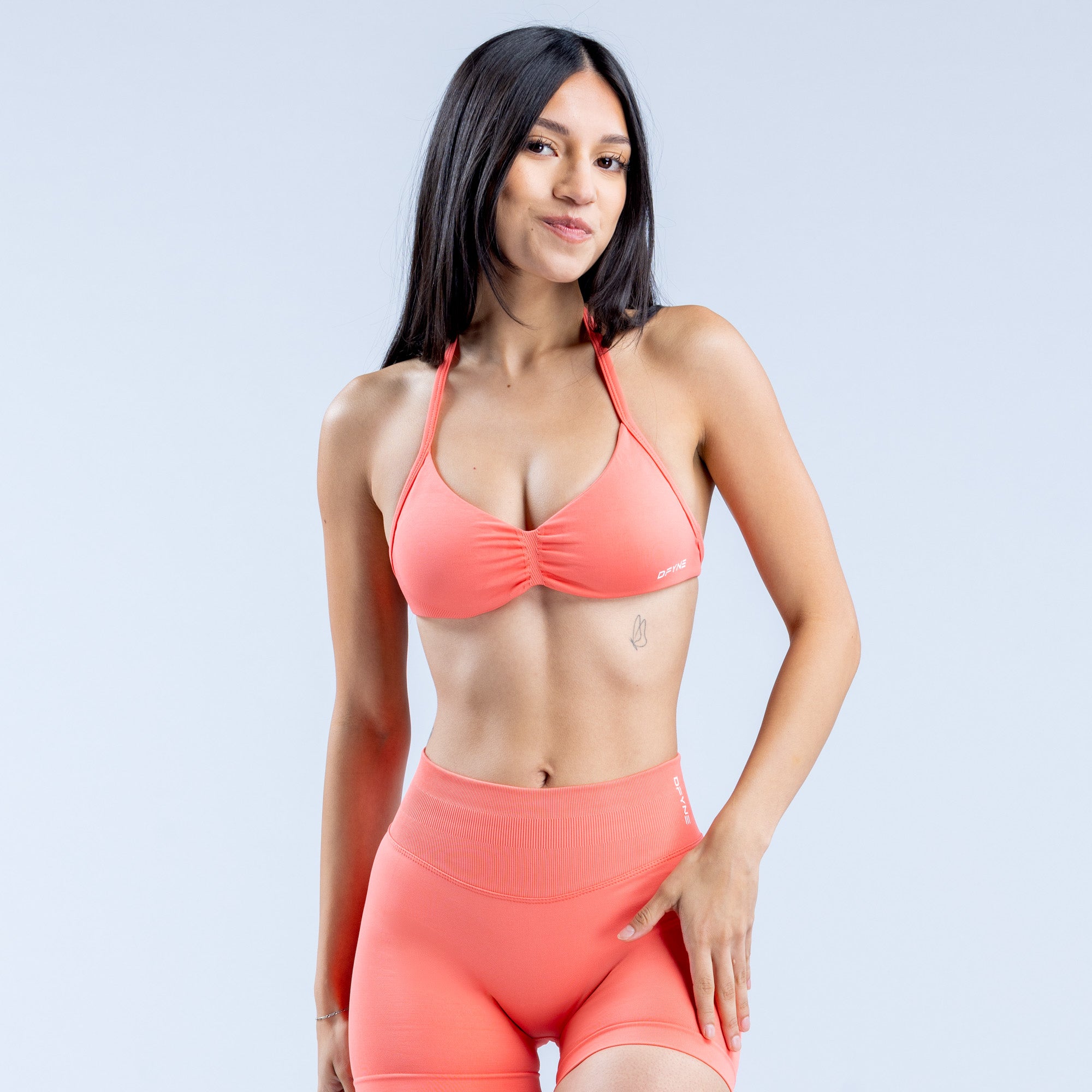 Sujetador Deportivo DFYNE Impact Strappy Mujer Coral | 708451LIV